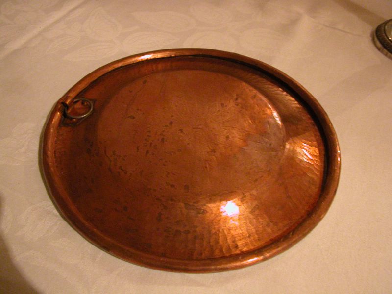 original tin plated copper dish